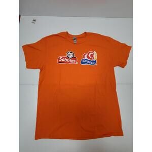 Circle K Employee Promo Shirt Men LARGE Sabritas Gamesa Orange Short Sleeve Tee